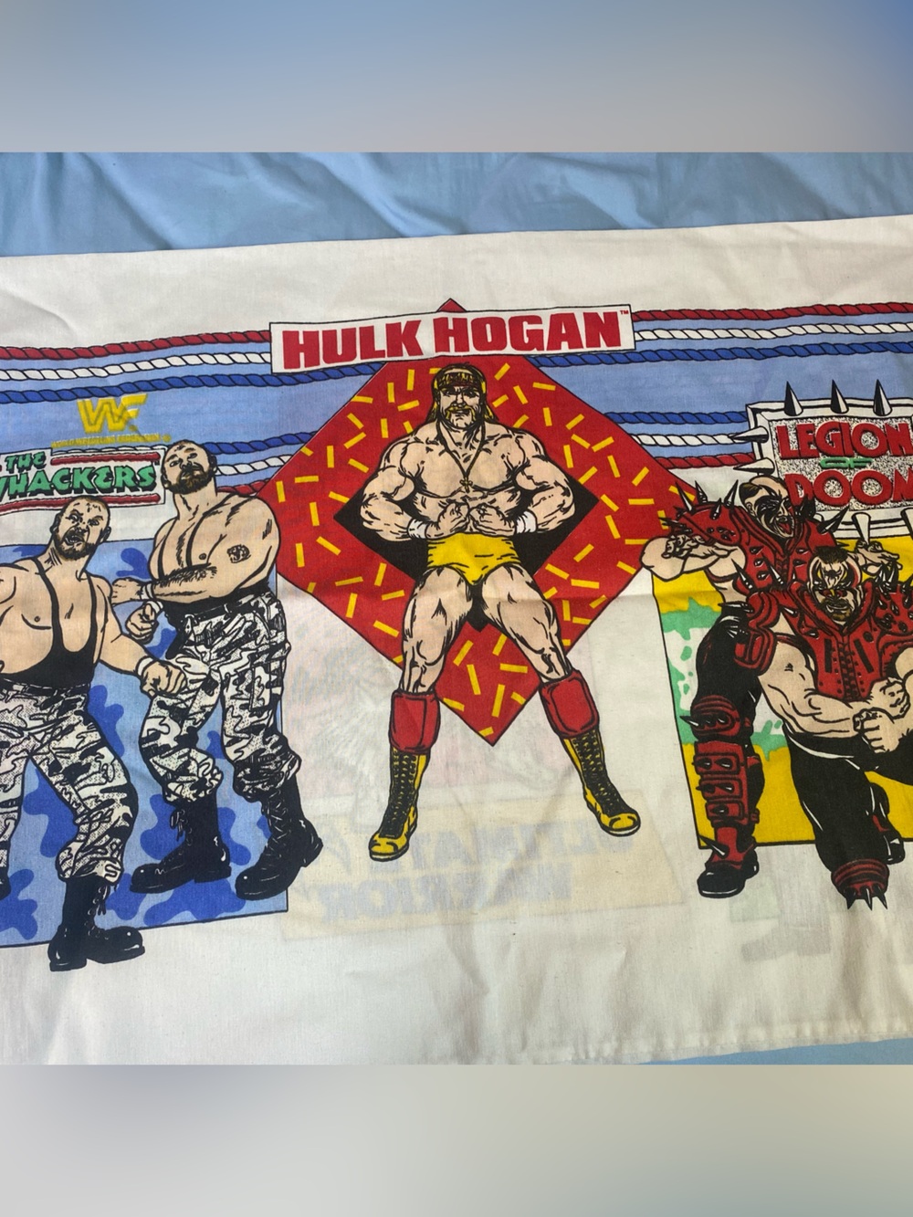 Vintage WWF wrestling bed sheet set